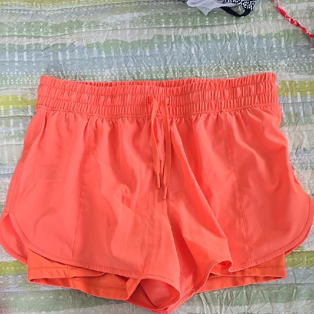 90 Degree By Reflex Coral Athletic Drawstring Shorts